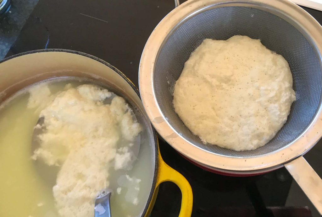 skimming ricotta