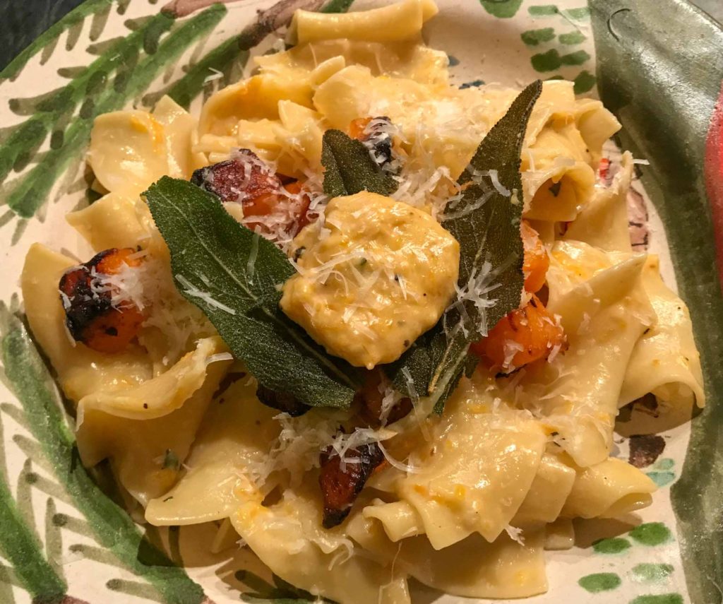 Badly made butternut pasta